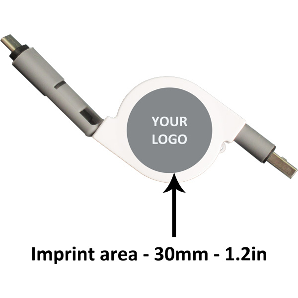 Bowtie Promotions USB Type-C Custom Logo Imprint Area Cable